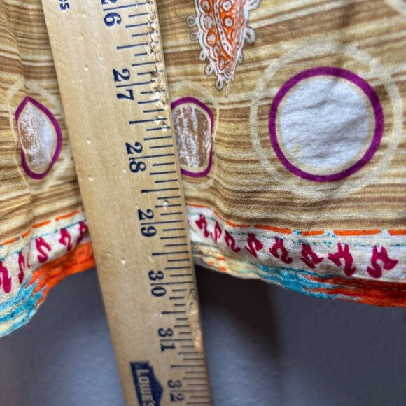 Evan-Picone Womens Skirt Boho Hippie Style A-Line Size 16 100% Cotton Lined Midi - Picture 5 of 9